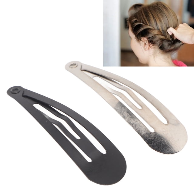 Pasadores Para El Cabello, Metal Resistente, Engrosado, 100 Piezas, Pinzas Para El Cabello A Presión, Color Blanco Y Negro Para El Hogar