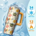 thumbnail image 4 of Christmas Day 30oz Travel Tumbler with Handle and Straw Lid, Stainless Steel Insulated Mug, Leak Proof Coffee Cup, Winter Gifts for Women, 4 of 5