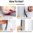 thumbnail image 3 of 33ft Brush Weather Stripping - Self Adhesive Seal Strip for Windows and Doors, Soundproof, Windproof, Dustproof, 3 of 5