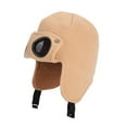 thumbnail image 2 of Cethrio Kids Boys Knitted Hats, Thermal Soft Stretchy Outdoor Winter Hats with Earflap Khaki Size 6-13 T, 2 of 3