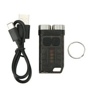 Mini Keychain Flashlight Portable 900LM USB Charging Small Flashlight for Outdoor Camping BlackJIXINGYUAN