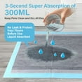 thumbnail image 4 of Super Absorbent Waterproof Dog and Puppy Pet Training Pad, Housebreaking Pet Pad, 100-Count Small-Size, 22x22, Blue, 4 of 11