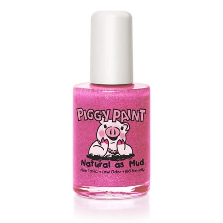Piggy Paint 100% Non-Toxic Girls Nail Polish - Safe, Chemical Free Low Odor, Tickled Pink