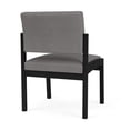 thumbnail image 5 of Lenox Chaise d'Appoint Sans Accoudoirs pour Réception / Acier Noir / Gris Pâle, 5 of 5