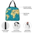 thumbnail image 4 of Balery World Map With Landmarks Bolsa de Almuerzo Aislada – Caja de Almuerzo con Papel de Aluminio Grueso, Mantiene la Comida Fresca por 4 Horas, 4 of 8