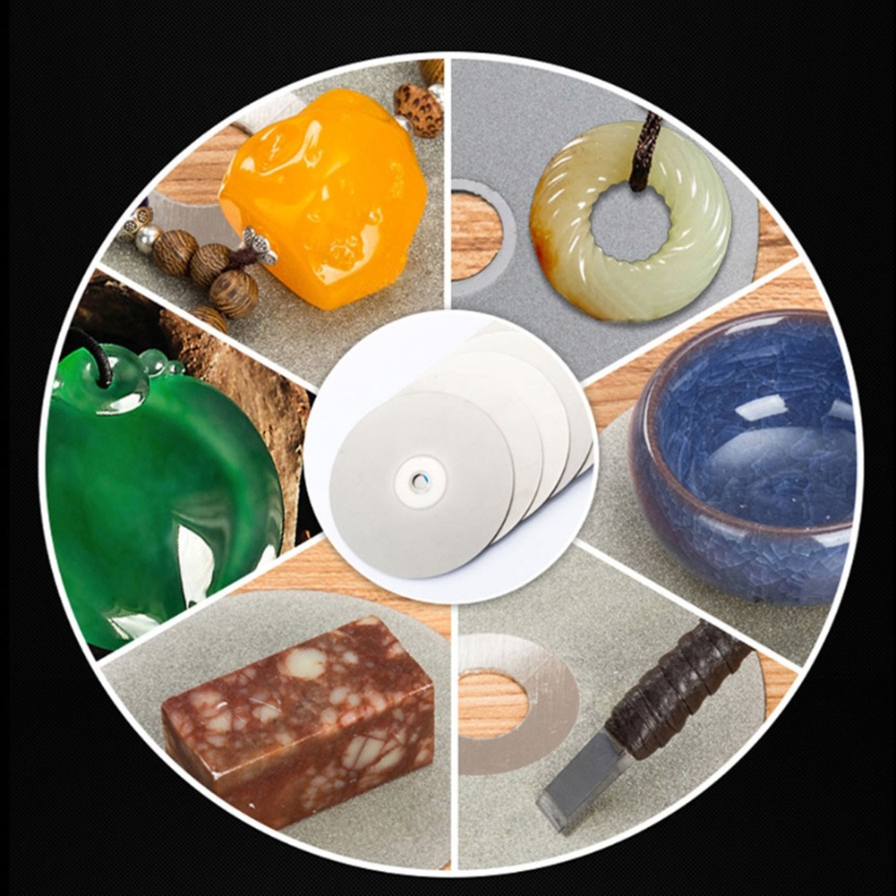 4Pcs/Set 100Mm Diamond Cutting Disc Polishing Grinding 600 800 1200 3000 Grit Lap Grinding Wheel Polishing Disc Power Tool