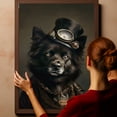 thumbnail image 6 of Norwegian Buhund Dog Canvas Painting Canvas Art Prints Bathroom Artwork for Wall Living Room Bedroom Bathroom Wall Art Framed Art Wall Decor Wood Wall Hanging Art, 6 of 6