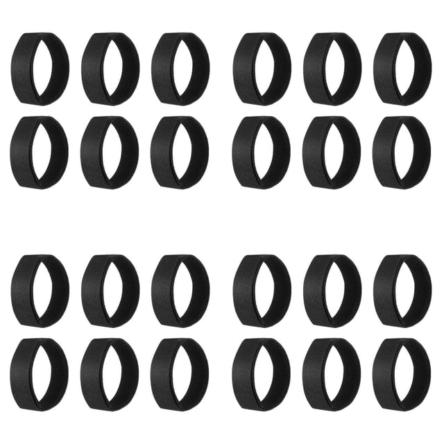 WUSUOWEI 24PCS Boot Blousers Elastic Strsp,11.8Inch,Boot Straps Bands Blousing Straps,Elastic and Practical,Nylon and Polyester,Ankle Hook,Blousers Ankle Strap for Hiking,Fishing,Gardening