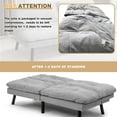 Homall Full Size Convertible Futon Sofa Bed Couch, Upholstered Sleeper