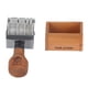 thumbnail image 1 of Sello de Fecha Con Rodillo, Sello de Fecha de Hierro, Rueda Rodante, Línea de Sello de Fuente Vintage, Fechador Con de Madera para Oficina y Escuela, 1 of 7