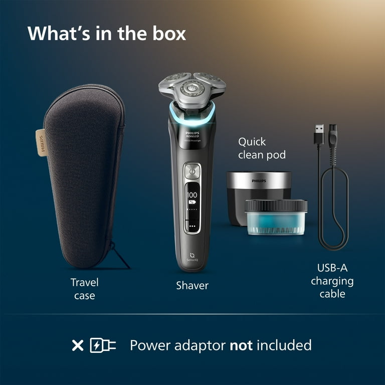 New Philips Norelco I9000 Prestige Rechargeable Wet & Dry Shaver