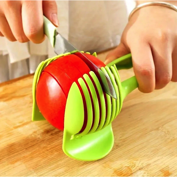 Fruit and Vegetable Slicer Easy-Grip Multi-Blade for Fast Even Slicing Tomatoes Lemons Eggs