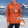 thumbnail image 4 of Black*Friday Chaoheng Oversized Hoodies for Women Women's Thermal Flocked Christmas Print Hoodie,Brushed Fleece Lined Long Sleeve Pullover Fall Tops for Women 2025 Trendy, 4 of 7