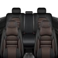 thumbnail image 3 of Car Seat Cover for TOYOTA TACOMA 2015, Black and Brown Car Seat Covers, PU Leather Full Set of 5 Seats With a Headrest and Lumbar Support Suitable for All Seasons, Airbag-Compatible, 3 of 7