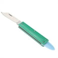 thumbnail image 1 of Cuchillo de podar con mango de plástico verde para injertos de jardín y horticultura., 1 of 8