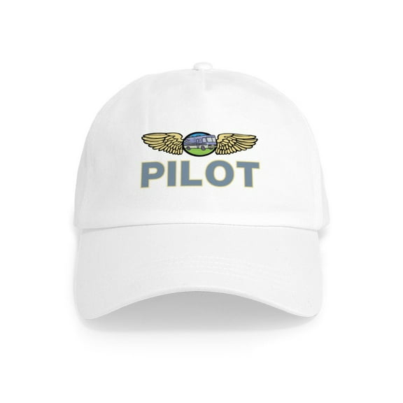 CafePress - RV Pilot Cap - Adjustable 100% Brushed Unisex Casual Cotton Baseball Cap, Beige, 1