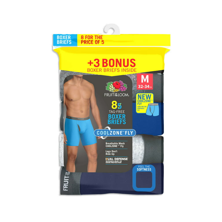 Men's Breathable Micro Mesh Boxer Briefs, 3+2 Bonus Pack