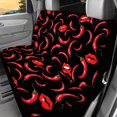 thumbnail image 2 of Chririnla Chili & Lip Print Car Back Seat Covers for Men, 2 Pcs Car Seat Covers Back Seat Stretchy Non-Slip Bench Backrest Protectors, 2 of 4