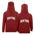 thumbnail image 4 of Byoo Big Girls Hoodie New York Print Zipper Hooded Sweatshirt Long Sleeve Pullover Top, 4 of 6