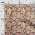 thumbnail image 2 of oneOone Velvet Dark Rose Brown Fabric Asian Paisley Diy Clothing Quilting Fabric Print Fabric By Yard 58 Inch Wide, 2 of 4