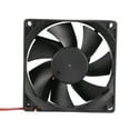 thumbnail image 4 of DC12V 0.25A 80x80x25mm 7 Vanes Coolant Cooler Fan for Computer w 2Terminals Wire, 4 of 7