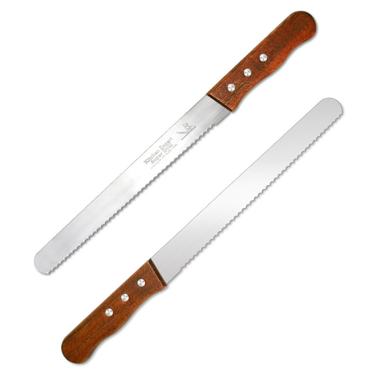 VITUER Bread Knife with Cover, 8 inch Serrated Bread Knife for homemade  bread, Bread Cutter Ideal for Slicing Homemade Bread, Bagels, Cake (8-Inch