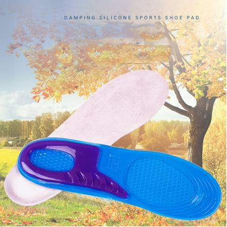 FLORATA Advanced Gel Orthotic Insoles for Sports, Extra Shock Absorb for Protecting Heel and Knee - Unisex Inserts Relieve Foot (Best Way To Relieve Foot Pain)