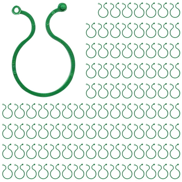 COM1950s Plant Supports for Outdoor Plants, Plants Clips for Climbing Plants Reusable Plants Ties Easy To Use Garden Plants Clips Ideal for Indoor and Outdoor Gardening Vines Support 100Pc