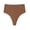 Coffee, variant on Seamless Thongs for Women Tummy Shape Underwear for Yoga Quick Dry Stretch High Waisted Briefs Pink M