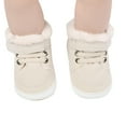 thumbnail image 3 of Fozruso Babys Fashion Autumn Winter Boys High Top Cotton Shoes Toddler Shoes Sizes 4 Toddler(White), 3 of 5