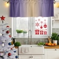 thumbnail image 5 of 2 Pack Valances for Window, Purple Ombre Short Curtains for Kitchen Bedroom Living Room, Modern Yellow Gradient Farmhouse Art Rod Pocket Small Window Treatment Valance Drapes 42 x 12 Inch, 5 of 8