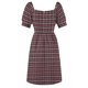 thumbnail image 5 of Vestido carmesí a cuadros de pata de gallo vestido de manga corta ropa para mujer vestidos de cóctel vestido de noche para mujer, 5 of 6