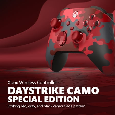 MICROSOFT XBOX WIRELESS CONTROLLER – DAYSTRIKE CAMO – FOR XBOX SERIES X|S, XBOX ONE, PCS, AND CLOUD-ENABLED DEVICES