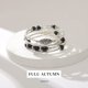 thumbnail image 5 of Fulu Otoño Pulseras Apilables Con Cuentas Para Mujer Boho Wrap Pulsera De Plata En Capas Joyería De Moda Regalos Para Ella (17-Negro), 5 of 5