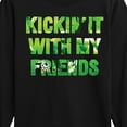 thumbnail image 3 of Instant Message - Kickin It With My Friends - Toddler & Youth Long Sleeve Graphic T-Shirt, 3 of 6