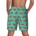 thumbnail image 2 of Lsque Mens Swim Trunks Cartoon Lobsters 4 Pattern - Bathing Suit Compression Liner - Beach Swim Shorts Swimwear - (S-3XL) - Stretch Quick Dry -, 2 of 9