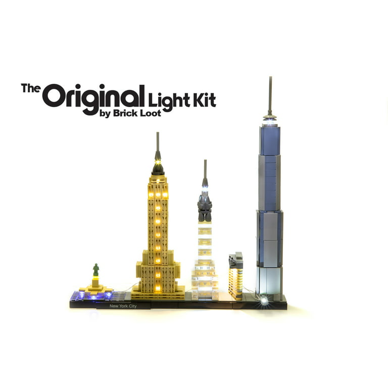 INCLUDED LEGO New Architecture York - for LEGO set Collection Kit LED NOT Lighting Skyline 21028