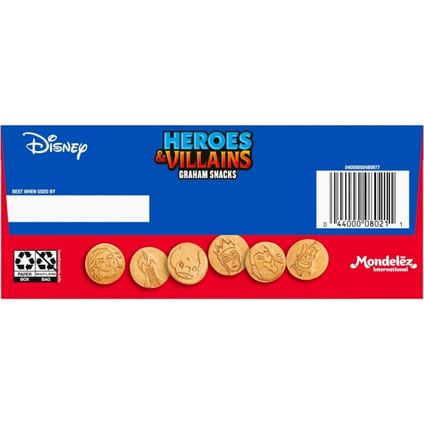 Nabisco Disney Heroes and Villains Graham Snacks, Honey Kosher