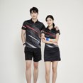 thumbnail image 3 of Ropa de bádminton Traje deportivo Camiseta de manga corta para hombres y mujeres Impresión Grupo de competición Compra de ropa para equipos Tabla, 3 of 5