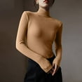 thumbnail image 3 of Perfectbot Womens Shirts Turtleneck Long Sleeves Textured Sweaters Fall Winter Warm Undershirts, 3 of 7