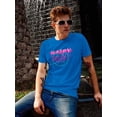 thumbnail image 2 of Happy Inside Spray Drip Ink T-Shirt Men -Image by Shutterstock, Male 3X-Large, 2 of 4