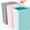 Pink Blue Gray, variant on TINANA Small Trash Can with Lid, 3 Pack 10L Plastic Trash Bin, 2.6 Gallon Slim Garbage Bin Wastebasket with Pop-Up Lid for Bathroom, Bedroom, Office, Kitchen, Craft Room-White Black Gray
