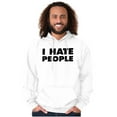 thumbnail image 5 of I Hate People Sarcastic Cynical Humor Hoodie Sweatshirt Women Men Brisco Brands X, 5 of 6