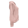 thumbnail image 5 of CAIXIA Womens Crochet Lightweight Cardigan Zip Up Hooded Long Sleeve Knit Sweaters Mesh Beach Swim Cover Up, 5 of 9