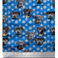 thumbnail image 1 of Soimoi Poly Georgette Fabric Lotus & Dog Face Print Fabric by Yard 52 Inch Wide, 1 of 5
