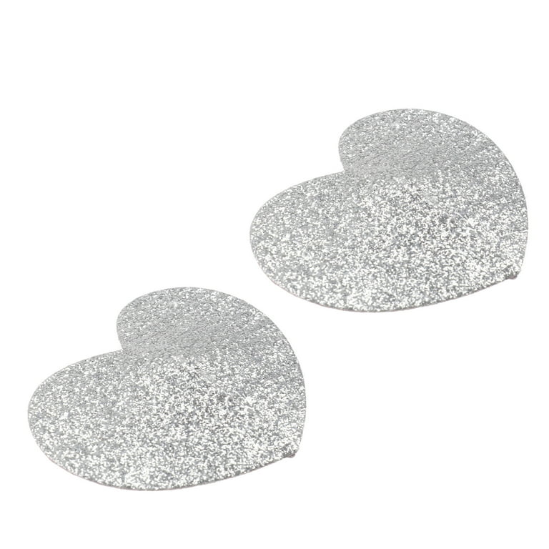 Hemoton 1 Pair of Nipple Covers Sequin Breast Pads Sexy Breast Pasties Sex  Supplies 
