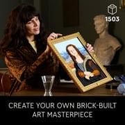LEGO Art Mona Lisa Building Set - Leonardo da Vinci Wall Display, Ages 18+ DIY Crafts for Men, Women - Great for Puzzle and Art Lovers - Birthday Gift Idea - Includes Detachable Frame - 31213