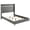 Gray, variant on Lucia 61-inch Upholstered Queen Wingback Bed Grey