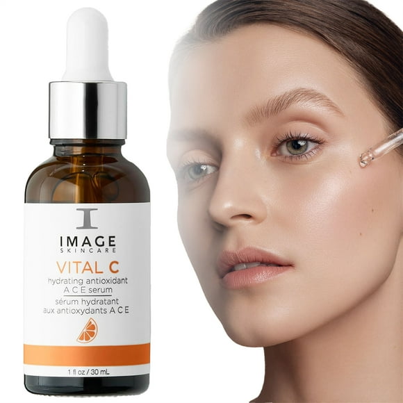 IMAGE Skincare Vital C Suero Hidratante de Vitamina A, C, E, Complejo Iluminador, 1 fl oz