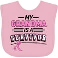 thumbnail image 3 of Inktastic My Grandma is a Survivor Breast Cancer Awareness Boys or Girls Baby Bib, 3 of 4